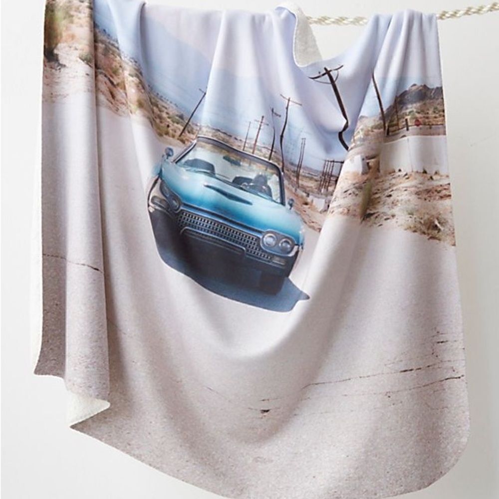 Free People Ri-Ri-Ku x FP Landscape Sherpa Blanket